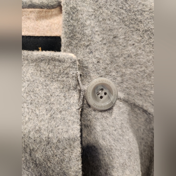 Laundry by Shelli Segal Drape Front Wool Blend Coat, Grey and Light Pink… - Picture 11 of 16